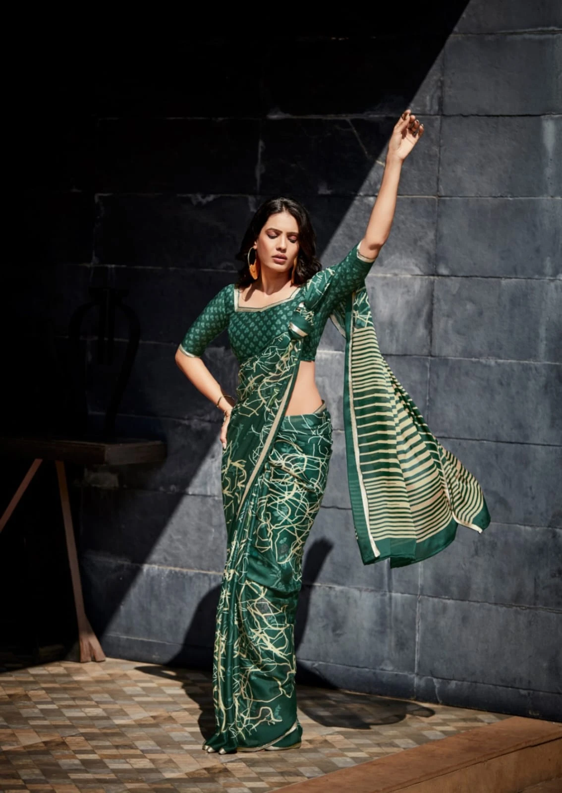 Kashvi Creation Valishka Vol 5 Fine Crape Wholesale Fancy Sarees Catalog — Wholesale Sarees, Kashvi Creation wholesale from Surat - Gallery Image 3